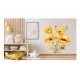 Sticker decorativ, Buchet de Flori Maci, Galben, 68 cm, 1350STK-7 Sticker decorativ, Buchet de Flori Maci, Galben, 68 cm, 1350STK-7