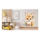 Sticker decorativ, Vulpe, Maro, 68 cm, 1351STK-1 Sticker decorativ, Vulpe, Maro, 68 cm, 1351STK-1