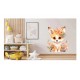 Sticker decorativ, Vulpe, Portocaliu, 66 cm, 1351STK-7 Sticker decorativ, Vulpe, Portocaliu, 66 cm, 1351STK-7