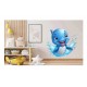 Sticker decorativ, Delfin, Albastru, 63 cm, 1352STK-7 Sticker decorativ, Delfin, Albastru, 63 cm, 1352STK-7