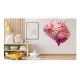 Sticker decorativ, Creier cu Flori, Mov, 63 cm, 1353STK-2 Sticker decorativ, Creier cu Flori, Mov, 63 cm, 1353STK-2