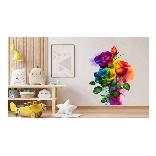 Sticker decorativ, Trandafiri, Verde, 74 cm, 1354STK Sticker decorativ, Trandafiri, Verde, 74 cm, 1354STK