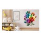 Sticker decorativ, Trandafiri, Multicolor, 74 cm, 1354STK-3 Sticker decorativ, Trandafiri, Multicolor, 74 cm, 1354STK-3