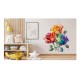 Sticker decorativ, Trandafiri, Portocaliu, 64 cm, 1354STK-5 Sticker decorativ, Trandafiri, Portocaliu, 64 cm, 1354STK-5