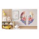 Sticker decorativ, Aripi, Roz, 63 cm, 1355STK-11 Sticker decorativ, Aripi, Roz, 63 cm, 1355STK-11