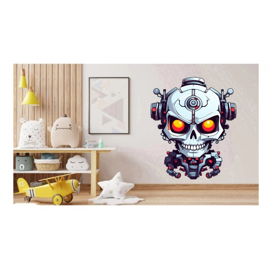 Sticker decorativ, Horror, Alb, 75 cm, 1356STK-2 Sticker decorativ, Horror, Alb, 75 cm, 1356STK-2