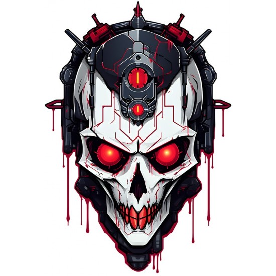 Sticker decorativ, Horror, Negru, 88 cm, 1356STK-3 Sticker decorativ, Horror, Negru, 88 cm, 1356STK-3