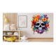 Sticker decorativ, Skull, Portocaliu, 65 cm, 1357STK-2 Sticker decorativ, Skull, Portocaliu, 65 cm, 1357STK-2