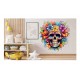 Sticker decorativ, Skull, Galben, 62 cm, 1357STK-6 Sticker decorativ, Skull, Galben, 62 cm, 1357STK-6