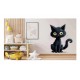 Sticker decorativ, Pisica, Negru, 81 cm, 1358STK-12 Sticker decorativ, Pisica, Negru, 81 cm, 1358STK-12