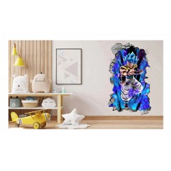 Sticker decorativ, Dragon ball Goku, Albastru, 90 cm, 1360STK-1 Sticker decorativ, Dragon ball Goku, Albastru, 90 cm, 1360STK-1