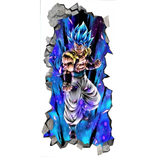 Sticker decorativ, Dragon ball Goku, Albastru, 90 cm, 1360STK-1 Sticker decorativ, Dragon ball Goku, Albastru, 90 cm, 1360STK-1