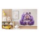 Sticker decorativ, Casa cu Lavanda, Mov, 62 cm, 1361STK-7 Sticker decorativ, Casa cu Lavanda, Mov, 62 cm, 1361STK-7