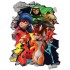 Sticker decorativ, Buburuza, Rosu, 77 cm, 1362STK-1