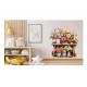 Sticker decorativ, Flori Crizanteme, Roz, 62 cm, 1363STK-2 Sticker decorativ, Flori Crizanteme, Roz, 62 cm, 1363STK-2
