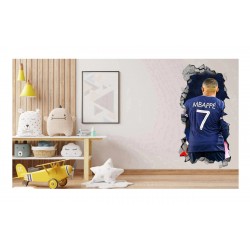 Sticker decorativ, Fotbalist, Albastru, 90 cm, 1364STK-5 Sticker decorativ, Fotbalist, Albastru, 90 cm, 1364STK-5