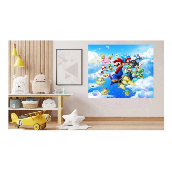 Sticker decorativ, Mario, Albastru,1365STK Sticker decorativ, Mario, Albastru,1365STK