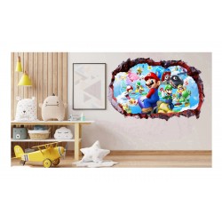 Sticker decorativ, Mario, Albastru,1365STK-1 Sticker decorativ, Mario, Albastru,1365STK-1