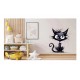 Sticker decorativ, Pisica, Negru, 1366STK Sticker decorativ, Pisica, Negru, 1366STK