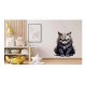 Sticker decorativ, Pisica, Negru, 1366STK-1 Sticker decorativ, Pisica, Negru, 1366STK-1