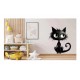 Sticker decorativ, Pisica, Negru, 1366STK-6 Sticker decorativ, Pisica, Negru, 1366STK-6