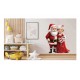 Sticker decorativ, Mos Craciun, Rosu, 1368STK-1 Sticker decorativ, Mos Craciun, Rosu, 1368STK-1