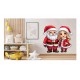 Sticker decorativ, Mos Craciun, Rosu, 1368STK-3 Sticker decorativ, Mos Craciun, Rosu, 1368STK-3