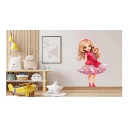 Sticker decorativ, Printesa, Rosu, 1369STK-5 Sticker decorativ, Printesa, Rosu, 1369STK-5