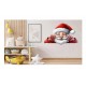Sticker decorativ, Mos Craciun, Rosu, 1371STK-2 Sticker decorativ, Mos Craciun, Rosu, 1371STK-2