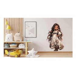 Sticker decorativ, Printesa, Negru, 1372STK-11 Sticker decorativ, Printesa, Negru, 1372STK-11