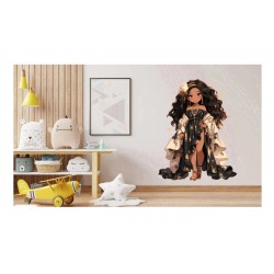 Sticker decorativ, Printesa, Negru, 1372STK-12 Sticker decorativ, Printesa, Negru, 1372STK-12