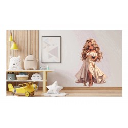 Sticker decorativ, Printesa, Crem, 1372STK-5 Sticker decorativ, Printesa, Crem, 1372STK-5