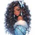 Sticker decorativ, Printesa, 75 cm, 1373STK-12