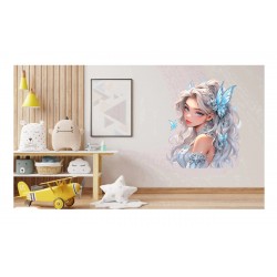 Sticker decorativ, Printesa, 76 cm, 1373STK-5 Sticker decorativ, Printesa, 76 cm, 1373STK-5