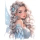 Sticker decorativ, Printesa, 76 cm, 1373STK-7