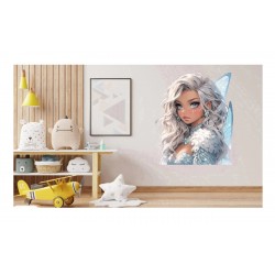 Sticker decorativ, Printesa, 75 cm, 1373STK-8 Sticker decorativ, Printesa, 75 cm, 1373STK-8
