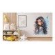 Sticker decorativ, Printesa, Gri, 1374STK-1