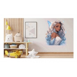 Sticker decorativ, Printesa, Alb, 1374STK-12 Sticker decorativ, Printesa, Alb, 1374STK-12