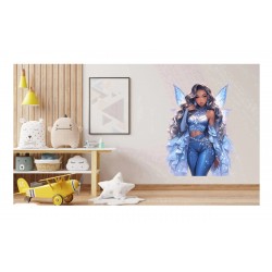 Sticker decorativ, Printesa, Albastru, 1374STK-17 Sticker decorativ, Printesa, Albastru, 1374STK-17