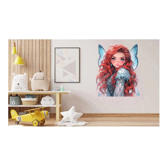 Sticker decorativ, Printesa, Rosu, 1374STK-18