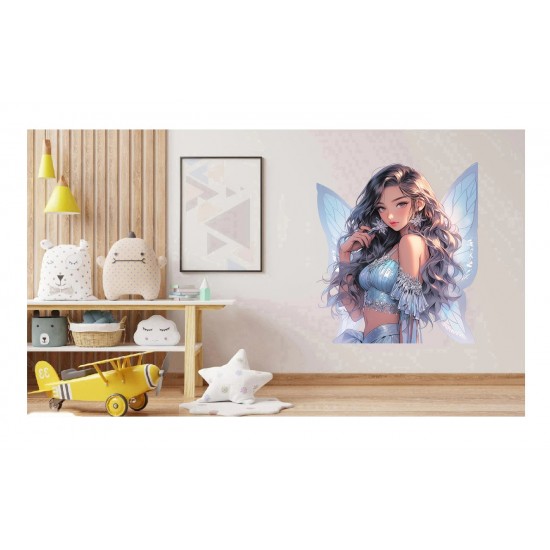 Sticker decorativ, Printesa, Gri, 1374STK-2 Sticker decorativ, Printesa, Gri, 1374STK-2