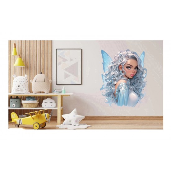 Sticker decorativ, Printesa, Alb, 1374STK-4 Sticker decorativ, Printesa, Alb, 1374STK-4