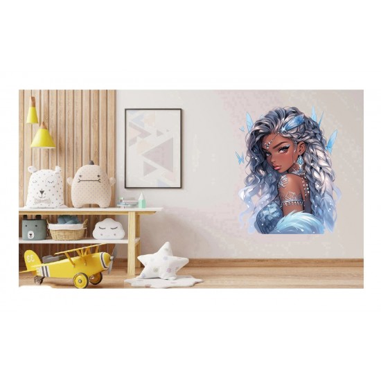 Sticker decorativ, Printesa, Albastru, 1374STK-5 Sticker decorativ, Printesa, Albastru, 1374STK-5