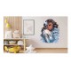 Sticker decorativ, Printesa, Albastru, 1374STK-6 Sticker decorativ, Printesa, Albastru, 1374STK-6