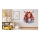 Sticker decorativ, Printesa, Rosu, 1374STK-7
