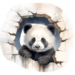 Sticker decorativ, Urs, Negru, 1375STK-9