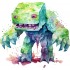 Sticker decorativ, Minecraft, Verde, 1376STK-13