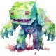 Sticker decorativ, Minecraft, Verde, 1376STK-13 Sticker decorativ, Minecraft, Verde, 1376STK-13