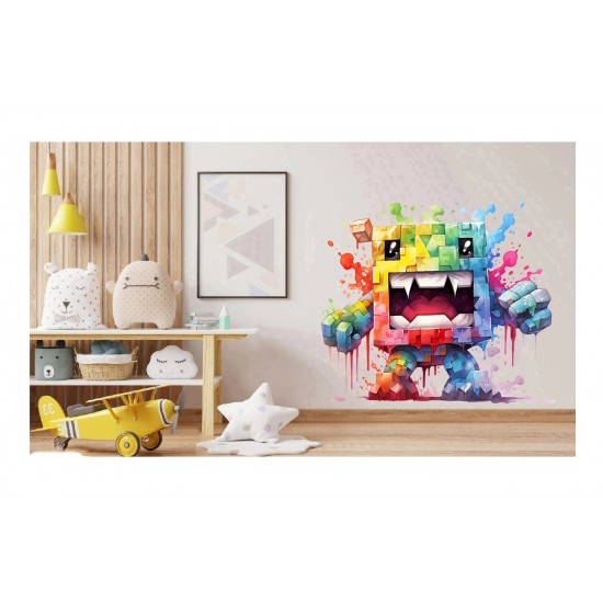 Sticker decorativ, Minecraft, Multicolor, 1376STK-14 Sticker decorativ, Minecraft, Multicolor, 1376STK-14