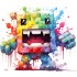 Sticker decorativ, Minecraft, Multicolor, 1376STK-14